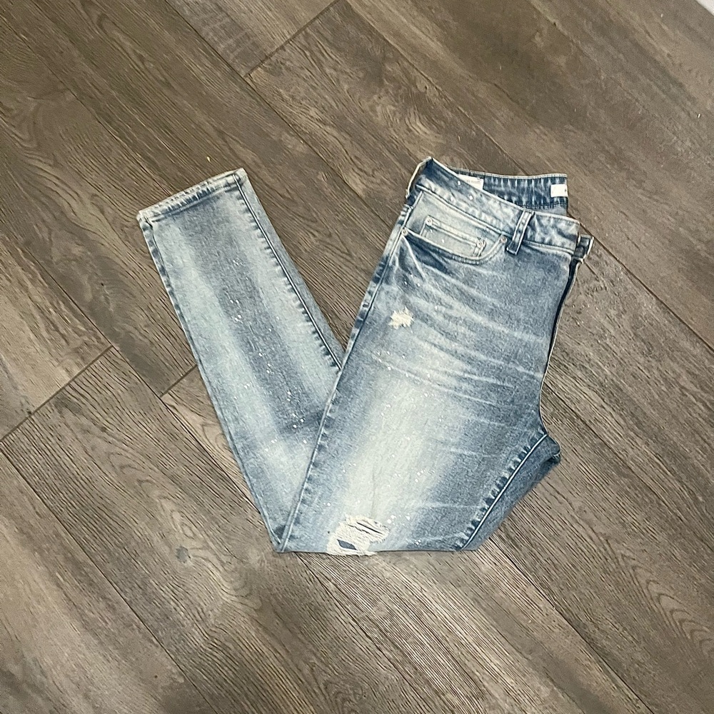 Pacsun Mens Stacked Skinny Jeans Size 32x30 Blue